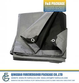 Heavy weight Silver Black tarpaulins