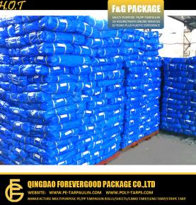 Blue Coated Waterproof China Korea Quality PE Tarpaulin