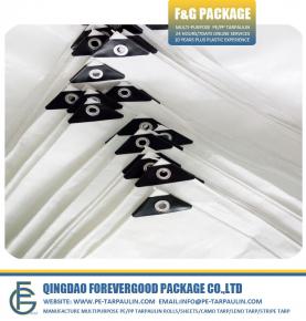 Waterproof Heavy Duty HDPE Tarpaulin With Grommets Plastic Bar