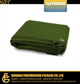 Green LDPE Coated Poly Tarps