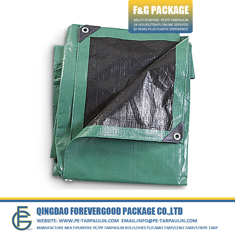 8'x10' Heavy Duty Green Black PE Tarpaulin With Plastic Bar.jpg