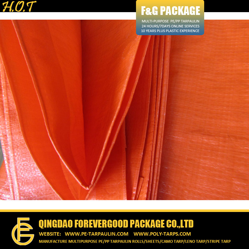 Orange Water proof PE Tarpaulin Covers.jpg